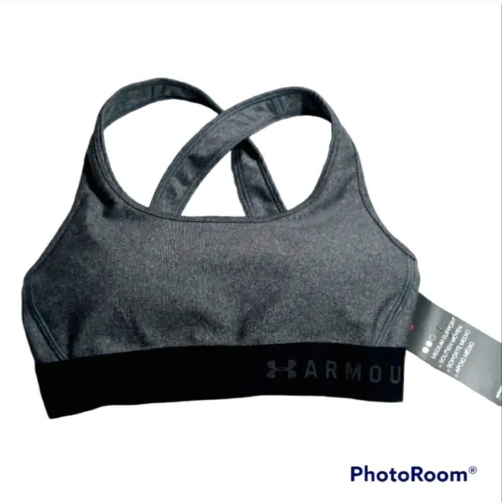 Under Armour Crossback Compression Gray Sports Bra -B